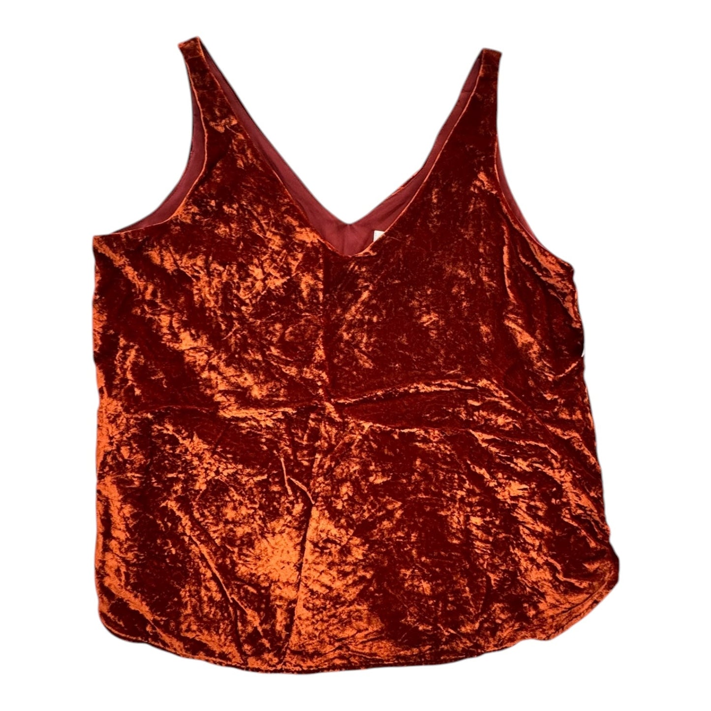 Top Sleeveless By Loft In Copper, Size:M
