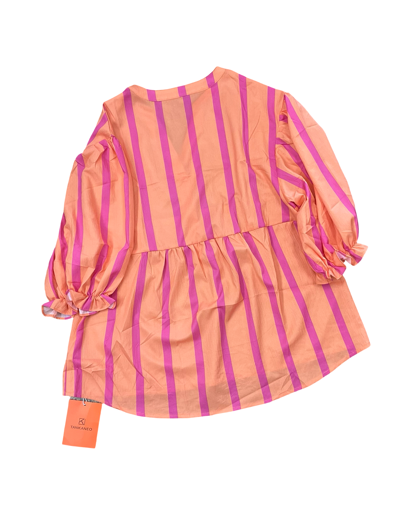 Top Ss By Clothes Mentor In Orange & Pink, Size:L