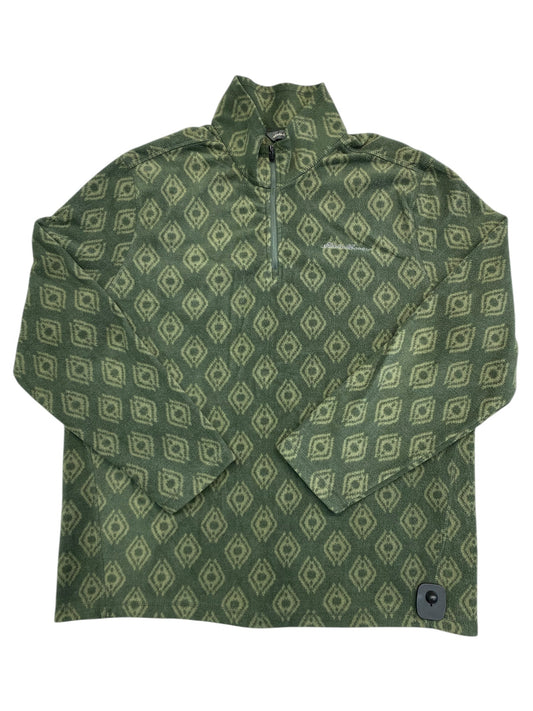 Jacket Fleece By Eddie Bauer In Green, Size:Xl
