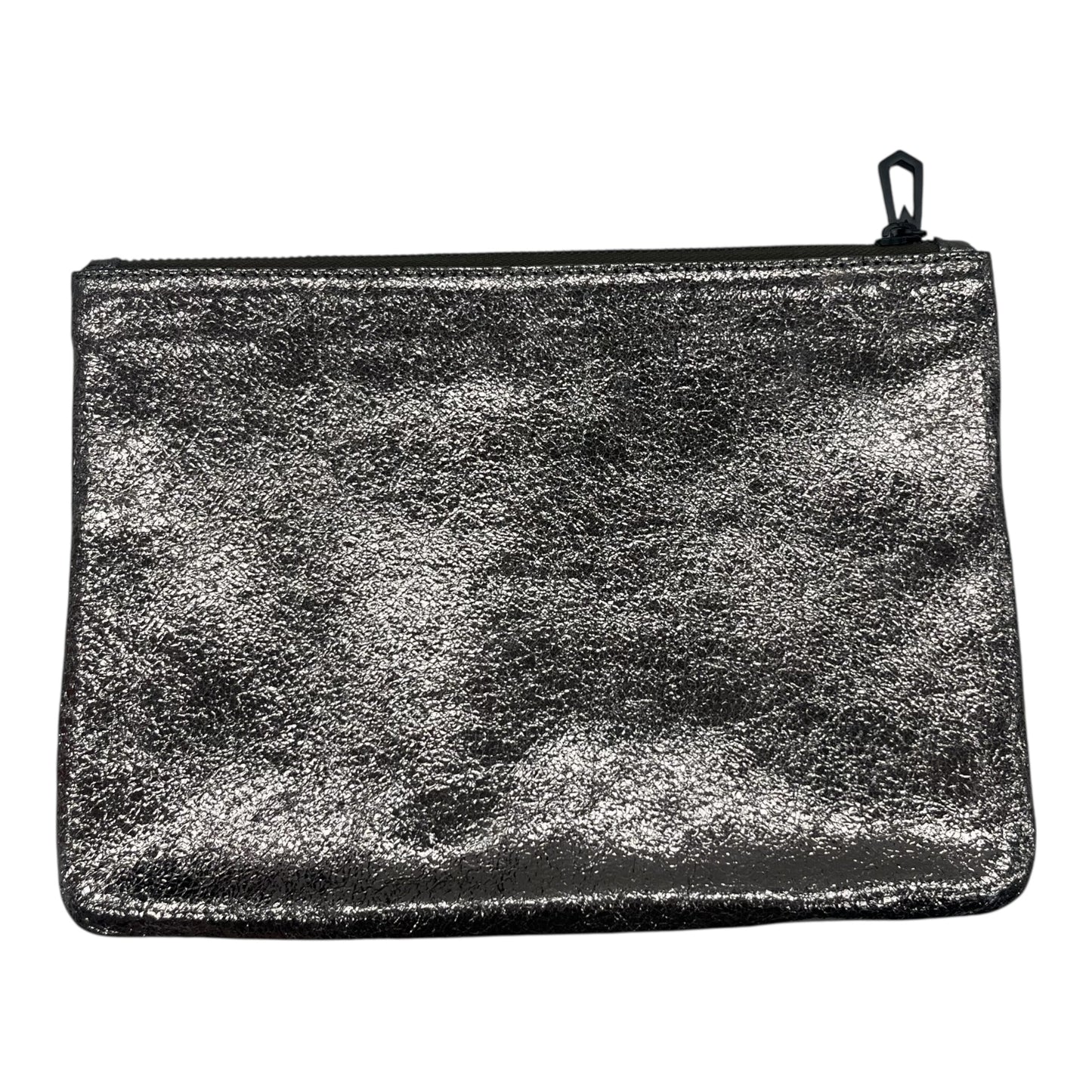 Makeup Bag Designer By Neiman Marcus In Silver, Size:Medium