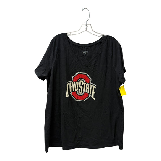 Athletic Top Ss By ohio varsity In Black, Size:1X