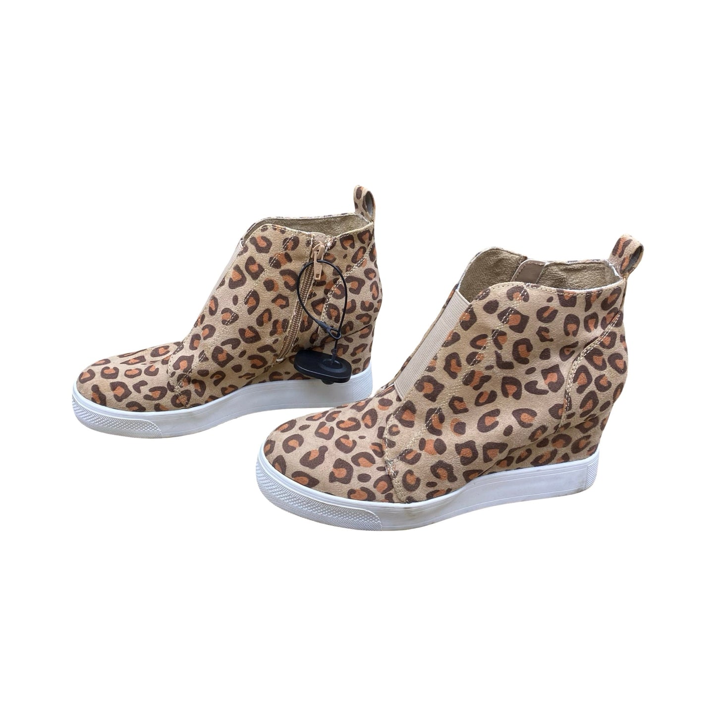Shoes Heels Wedge By Serra In Animal Print, Size:9