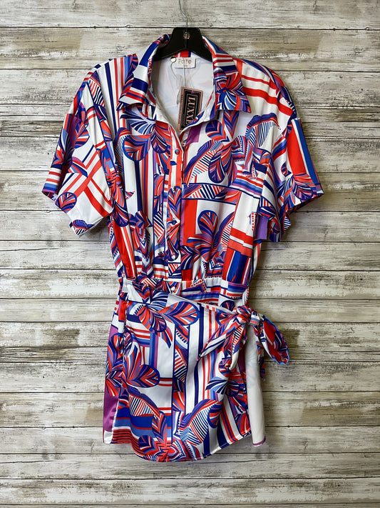 Romper By Fate In Blue & Red & White, Size:L