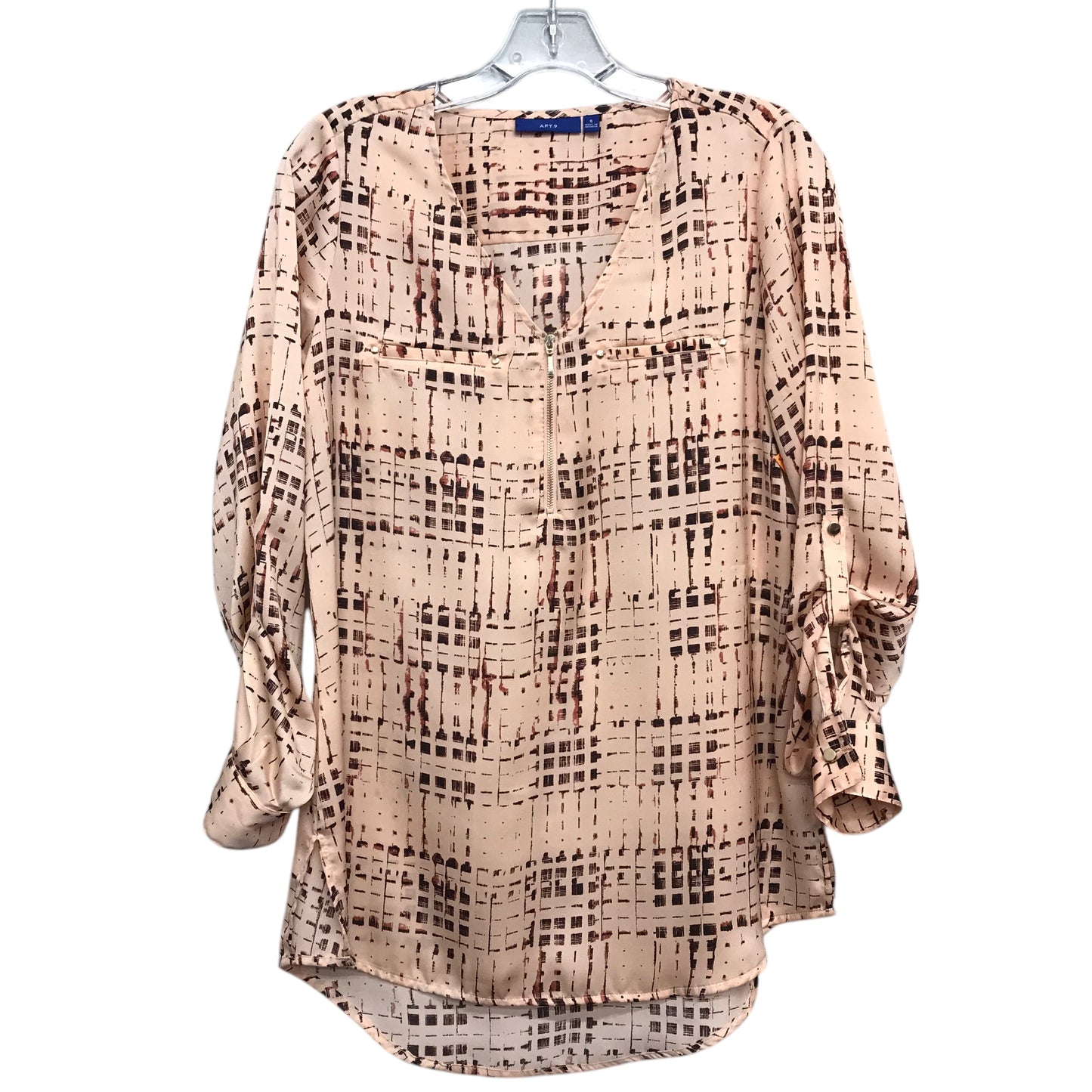 Top Ls By Apt 9 In Peach, Size:S