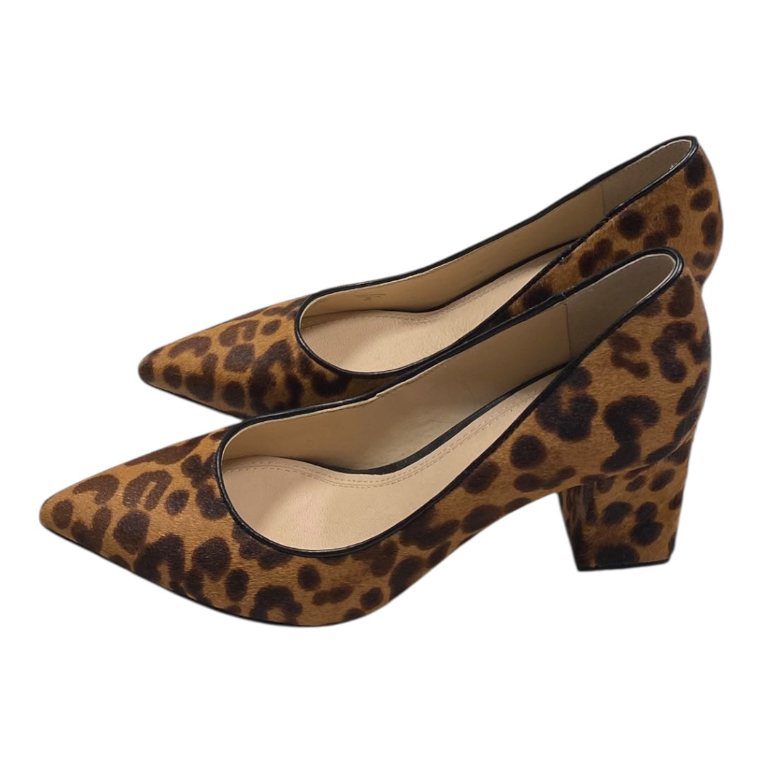 Shoes Heels Block By Marc Fisher In Animal Print, Size:6.5