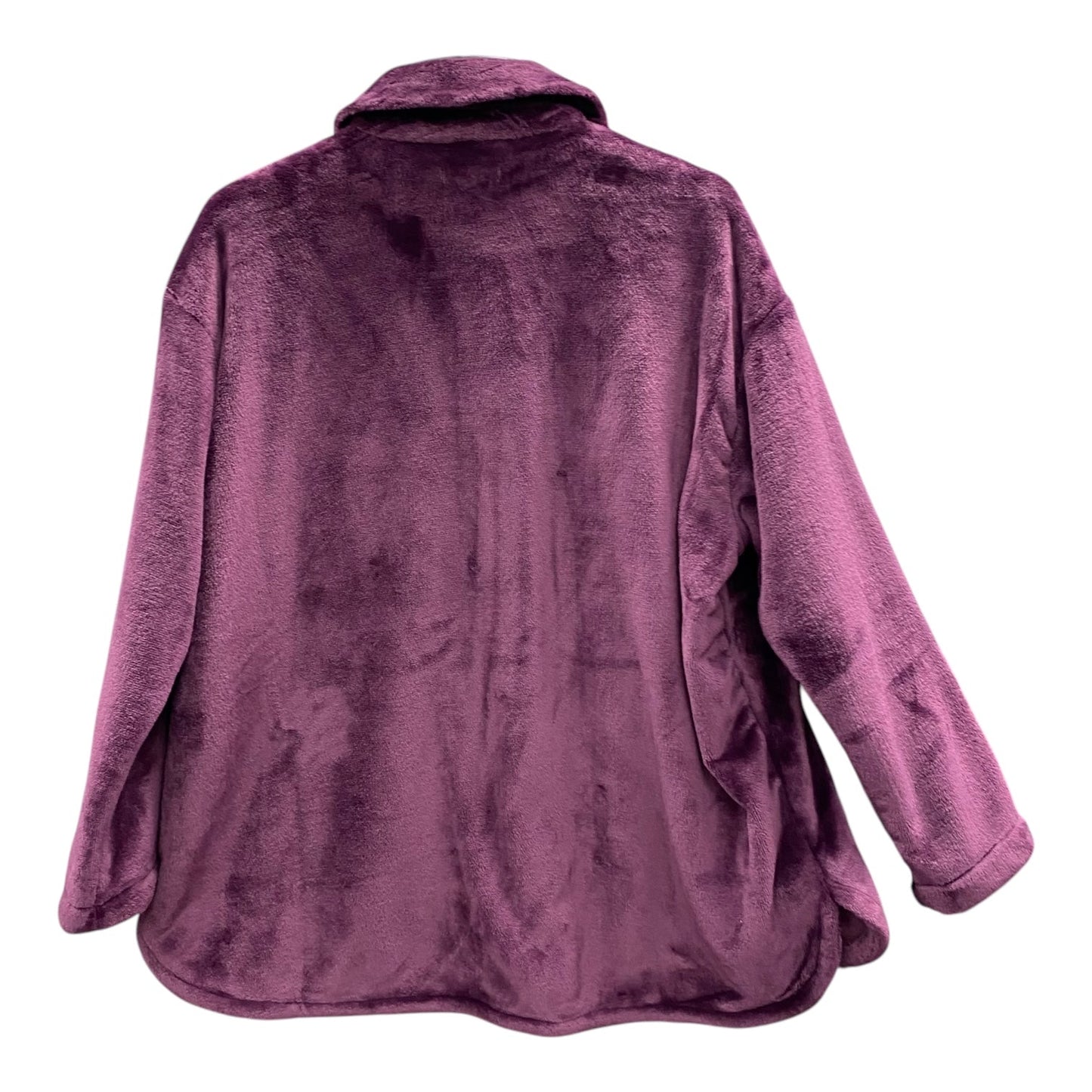 Jacket Shirt By Torrid In Purple, Size:L