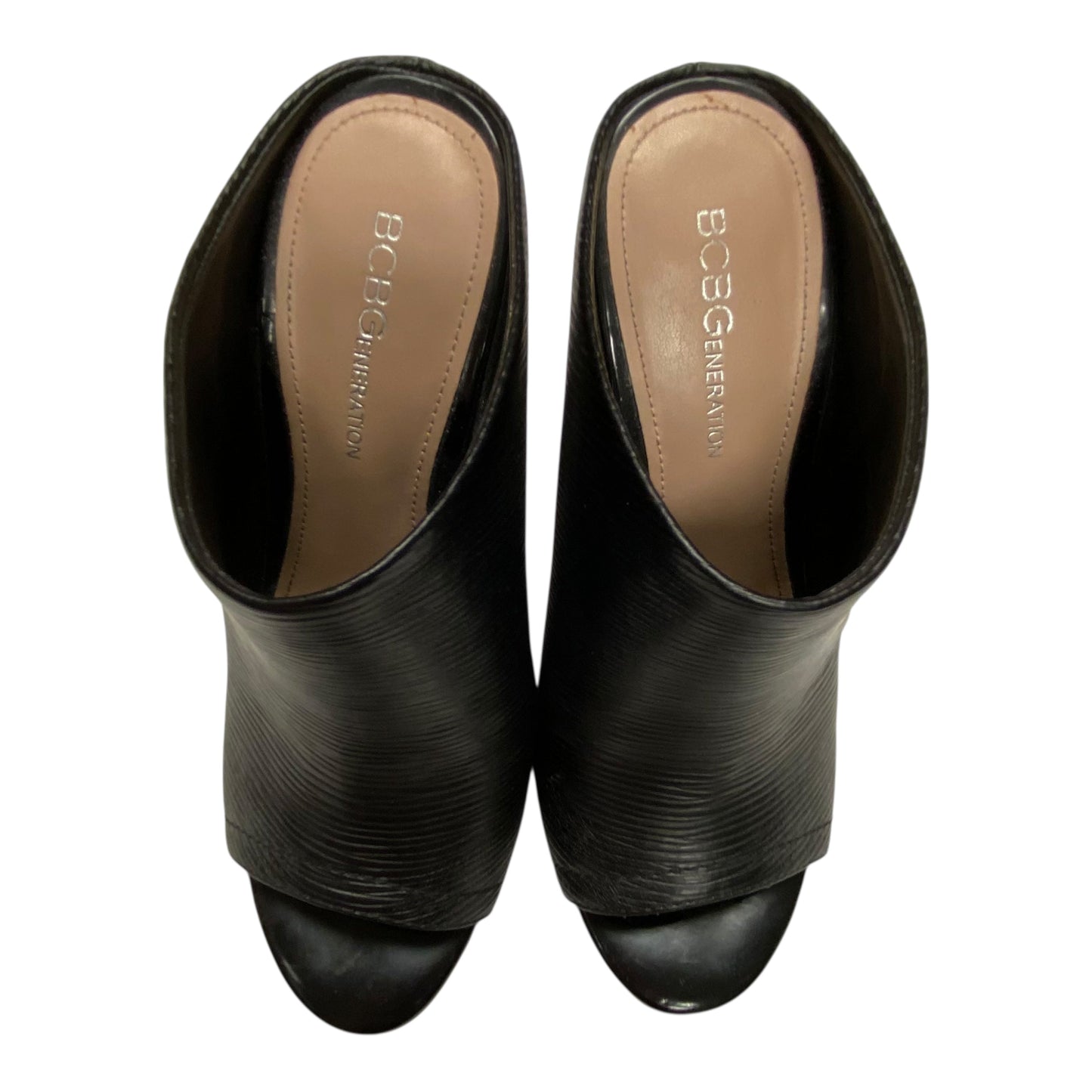 Sandals Heels Block By Bcbgeneration In Black, Size:5