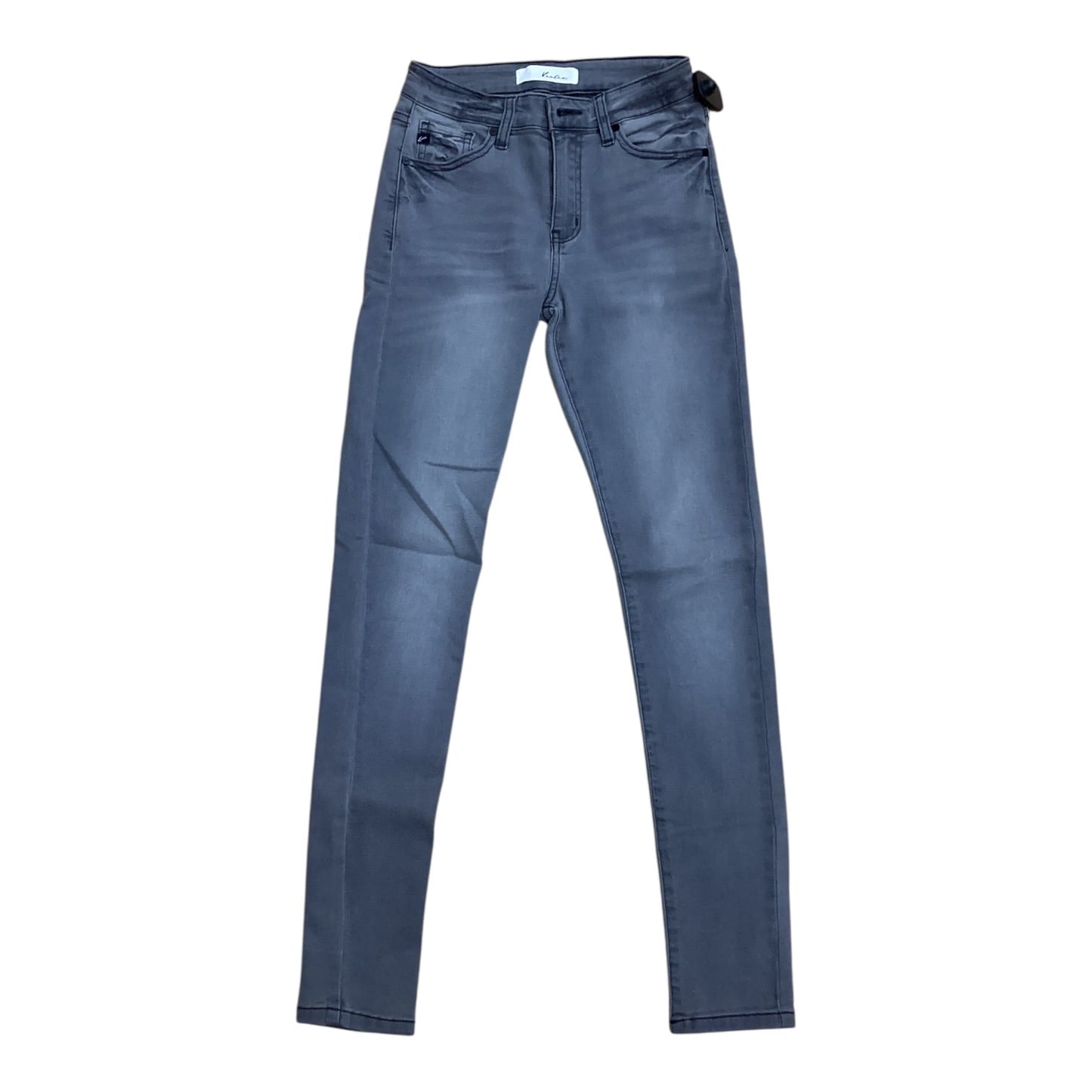 Jeans Skinny By Kancan In Grey Denim, Size:4