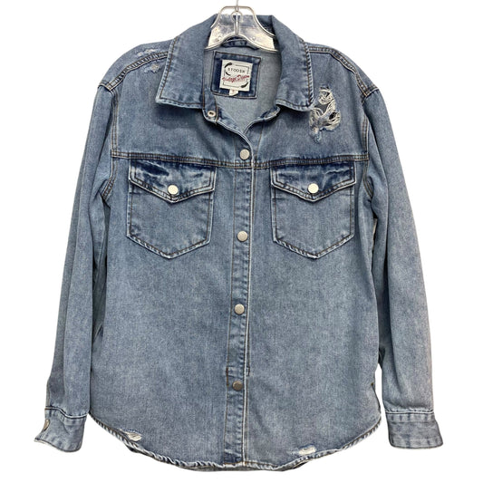 Top Ls By Stoosh In Blue Denim, Size:S