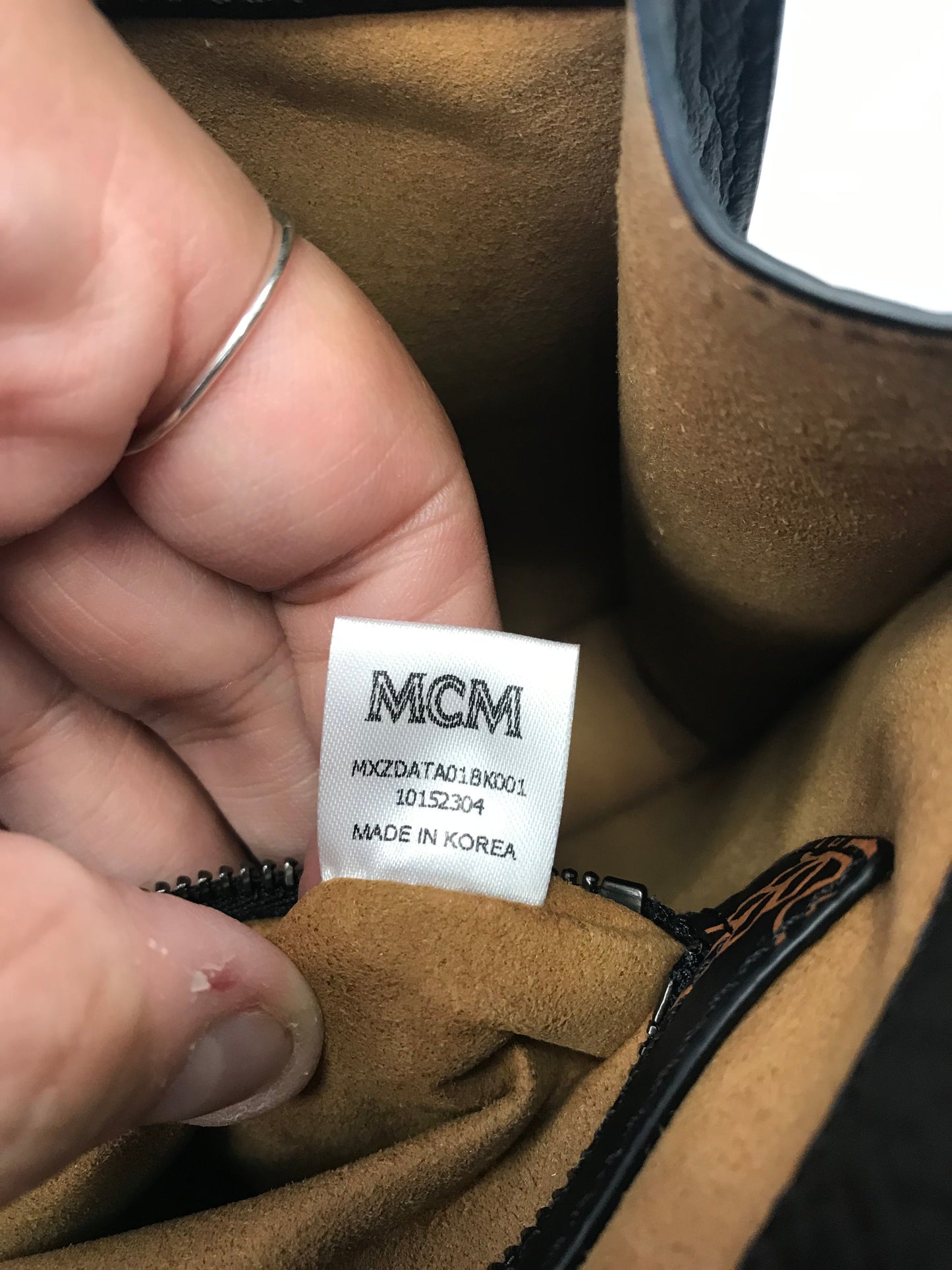 Clutch Luxury Designer By Mcm In Black, Size:Large