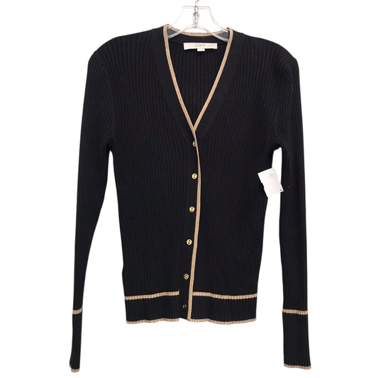 Sweater Cardigan By Loft In Black, Size:S