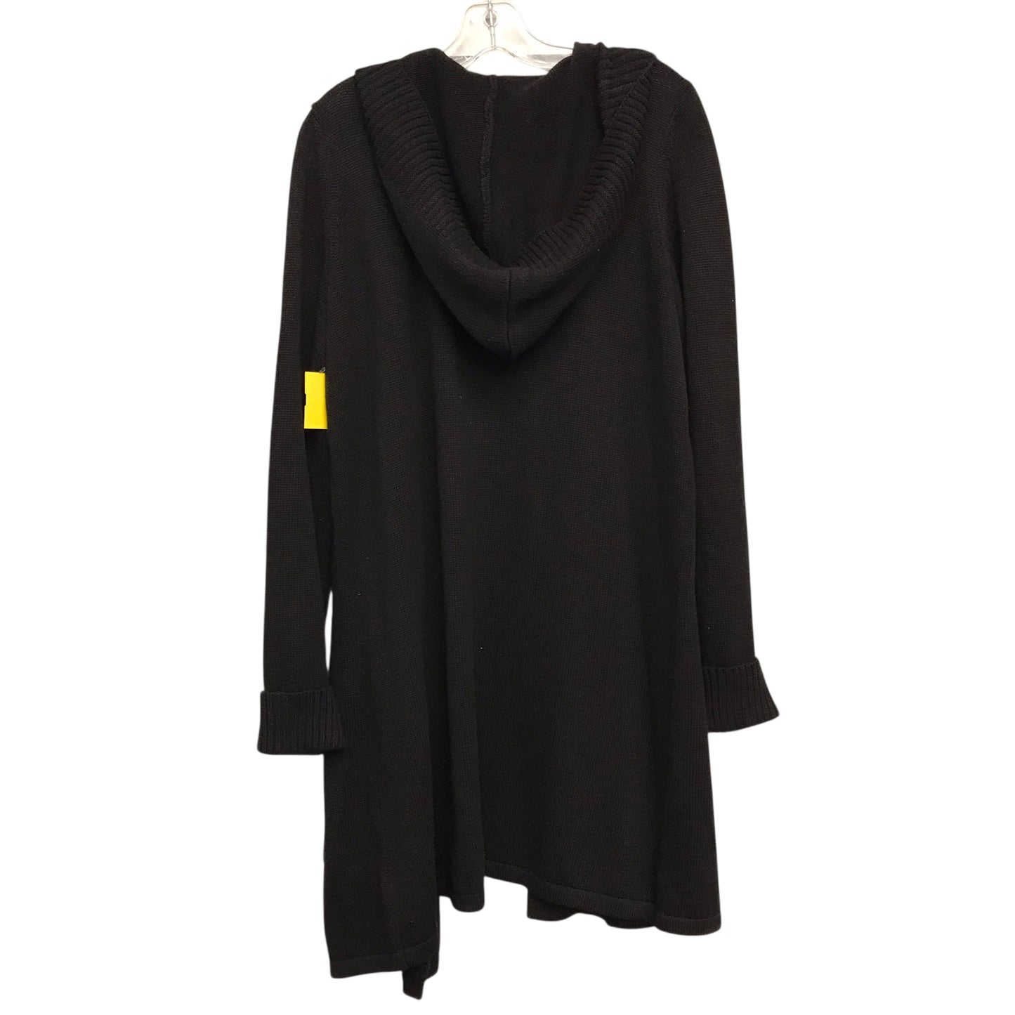 Sweater Cardigan By Tahari In Black, Size:1X