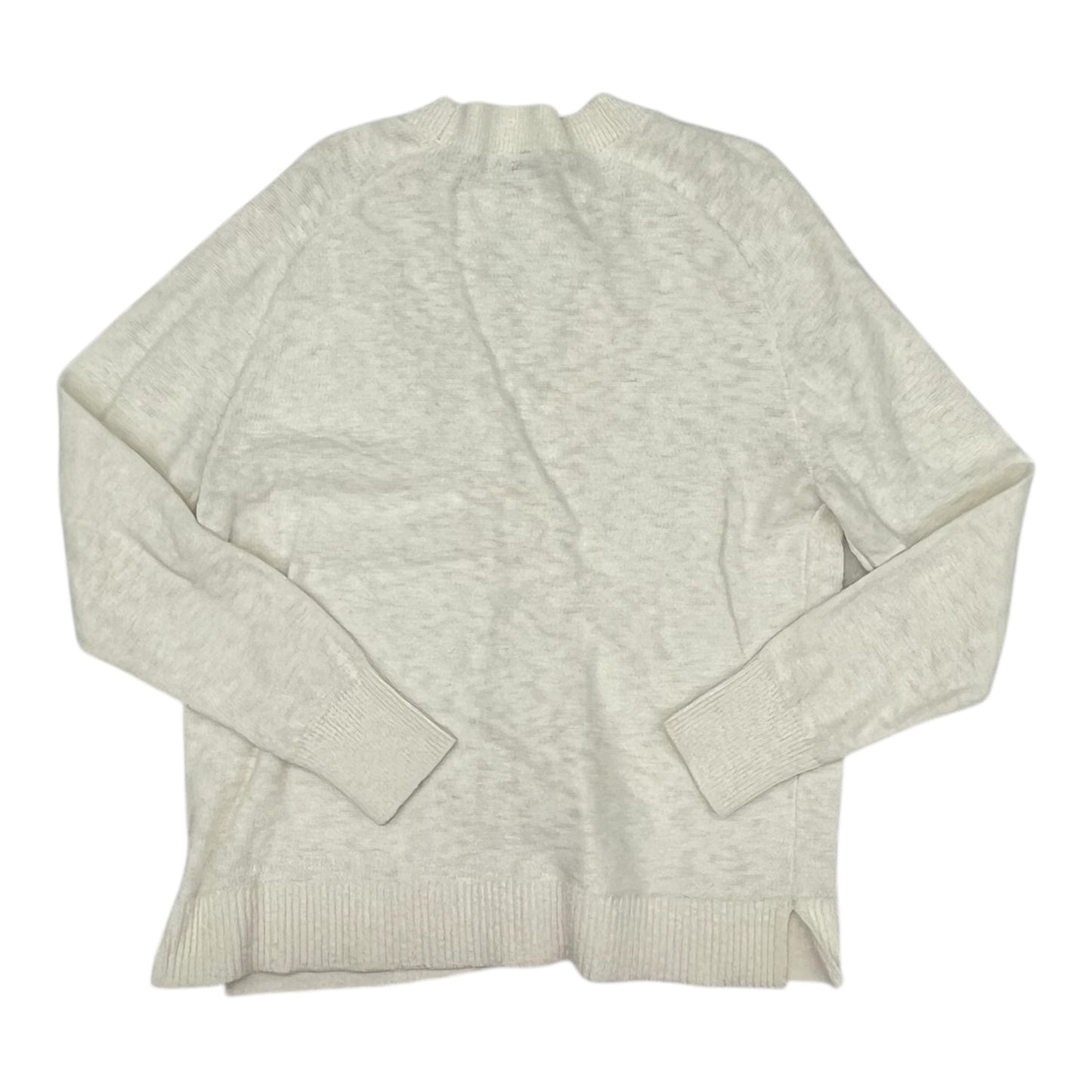 Sweater Cardigan By Loft In Cream, Size:M