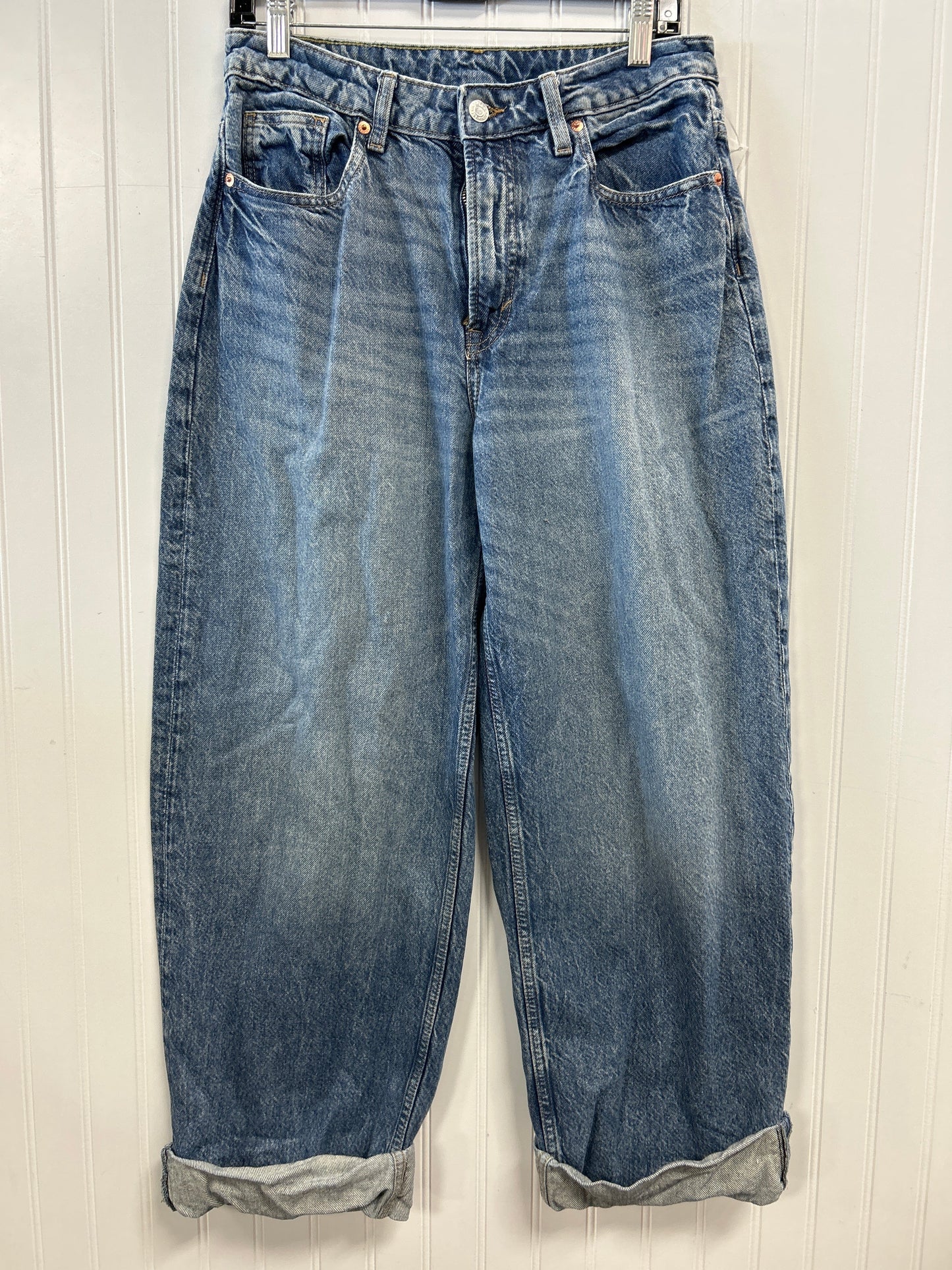 Jeans Wide Leg By Cmb In Blue Denim, Size:6
