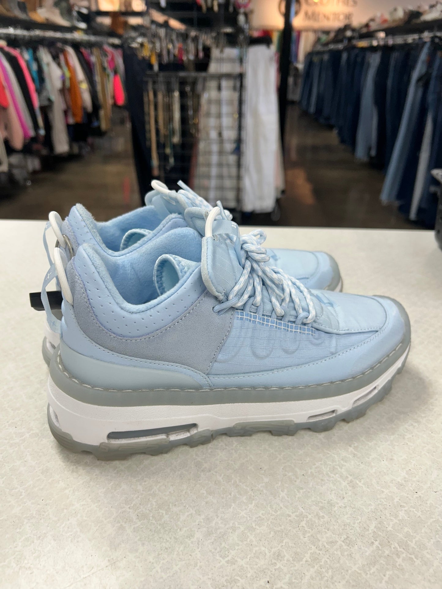 Shoes Luxury Designer By Jordan In Blue, Size:7.5