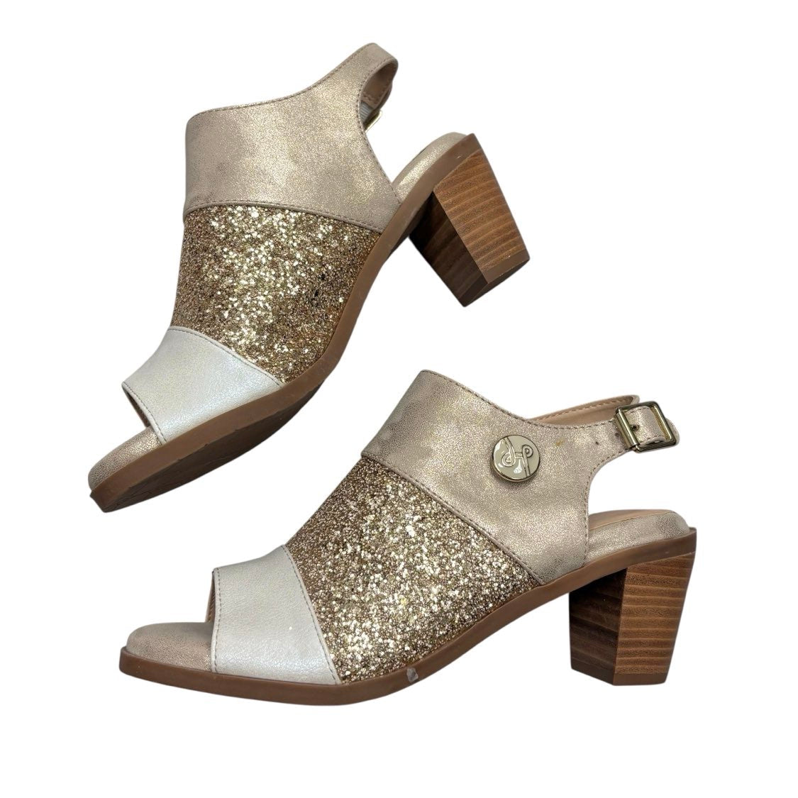 Shoes Heels Block By Lindsay Phillips In Tan, Size: 6.5