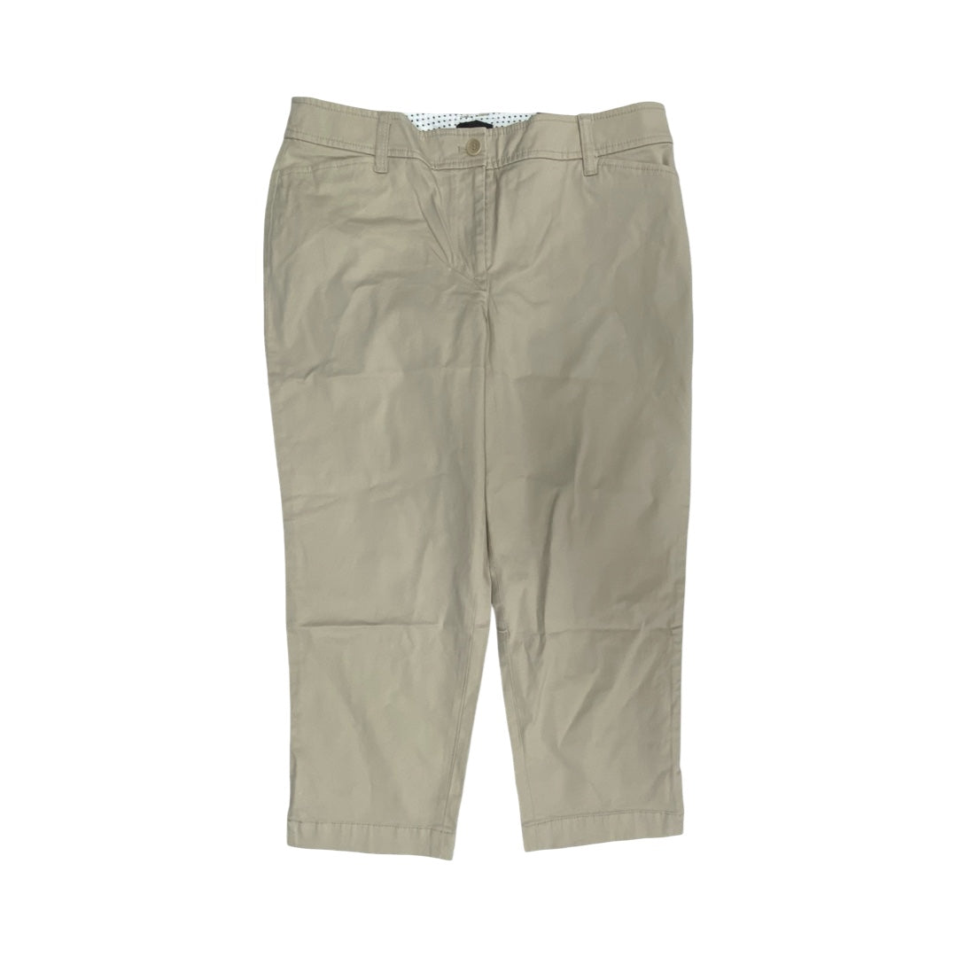 Pants Cropped By Talbots In Tan, Size:10P