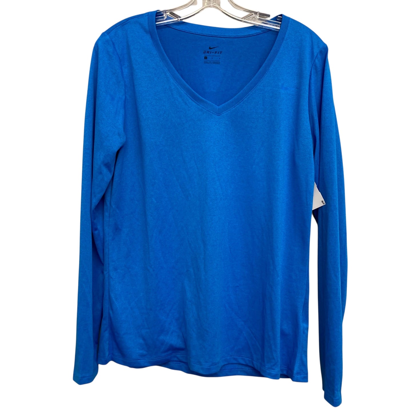 Athletic Top Ls Crewneck By Nike Apparel In Blue, Size:L