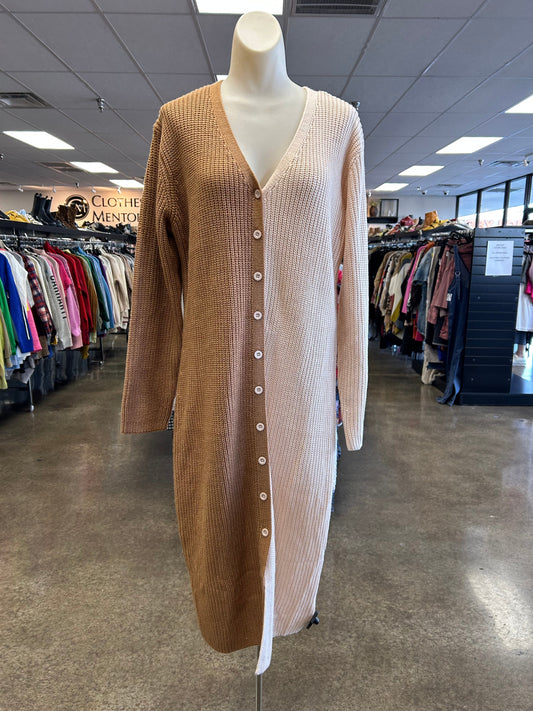 Dress Sweater By Jodifl In Pink & Tan, Size:S