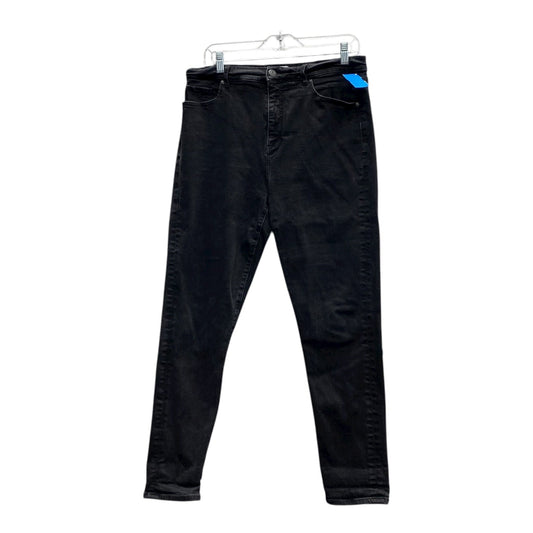 Jeans Straight By Loft In Black , Size:14