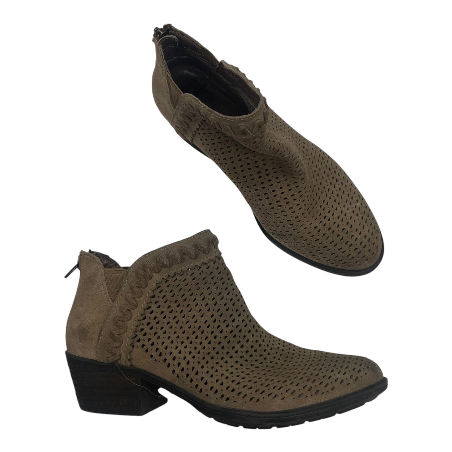 Boots Ankle Heels By Earth In Brown, Size:6