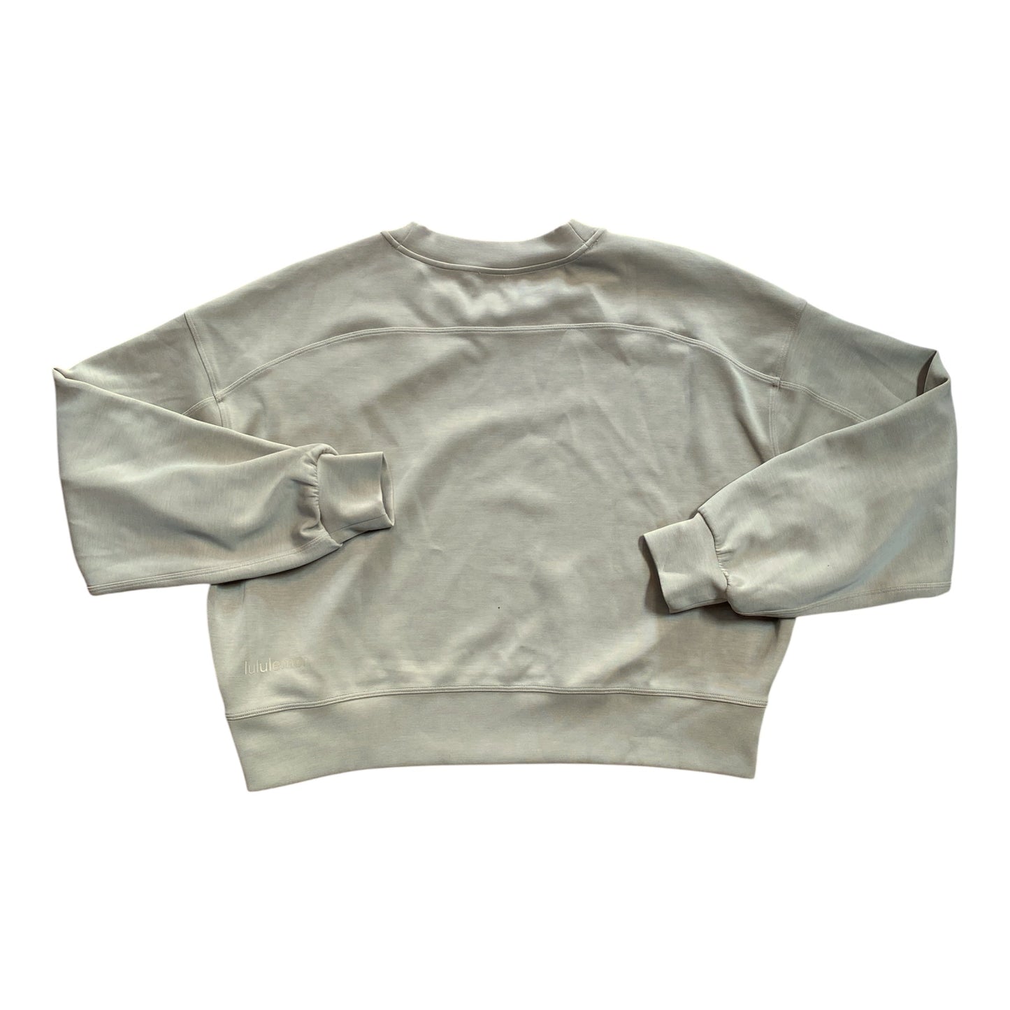 Athletic Sweatshirt Crewneck By Lululemon In Tan, Size:6