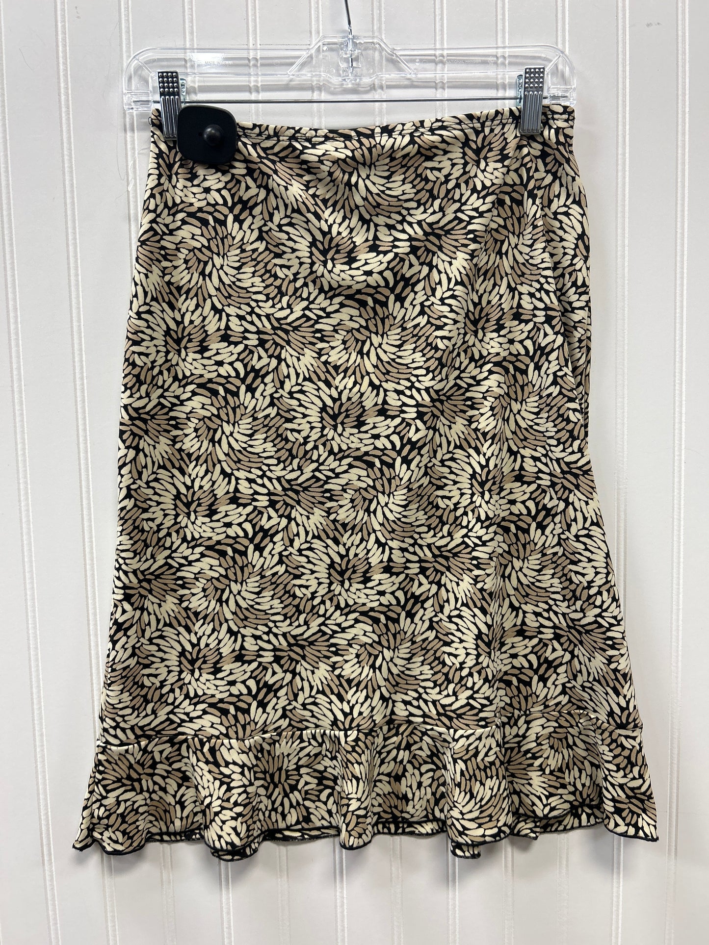 Skirt Midi By Bcbg In Black & Tan, Size:M