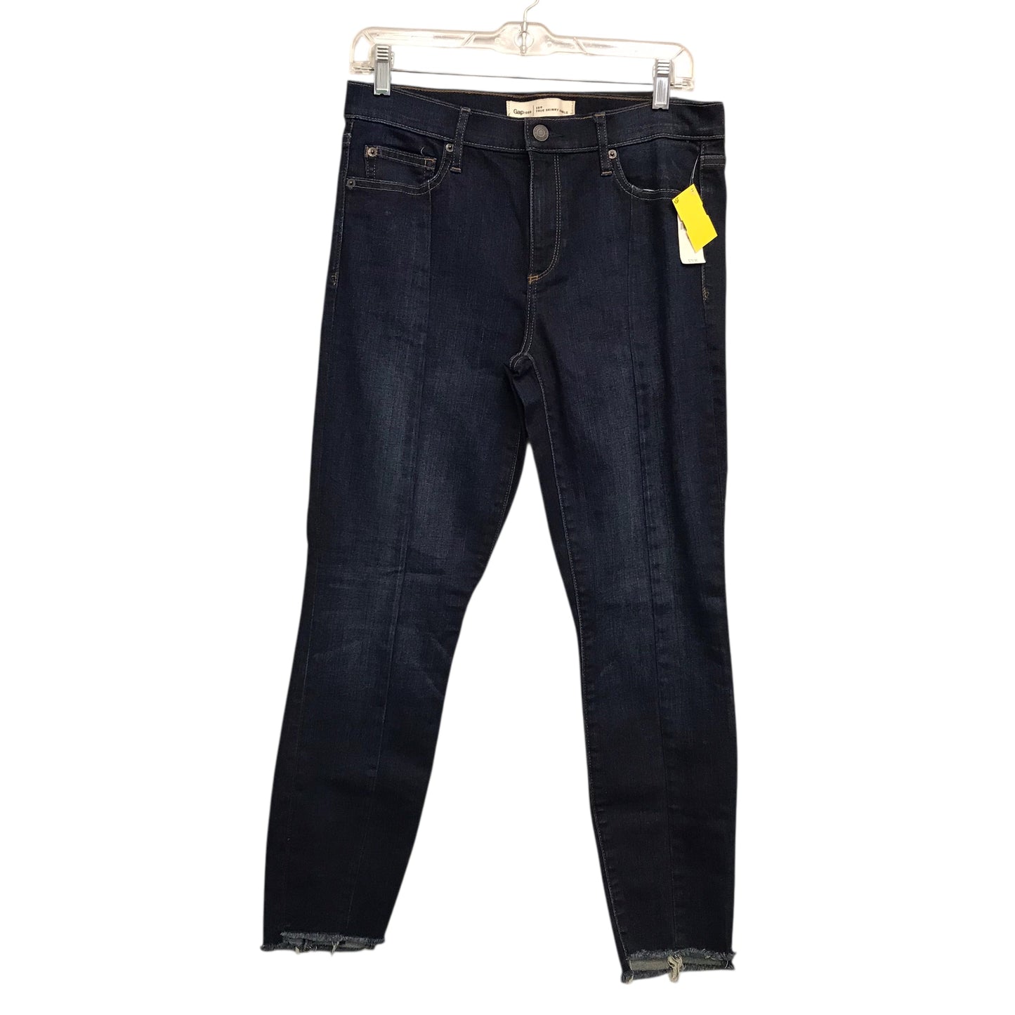 Jeans Skinny By Gap In Blue Denim, Size:10