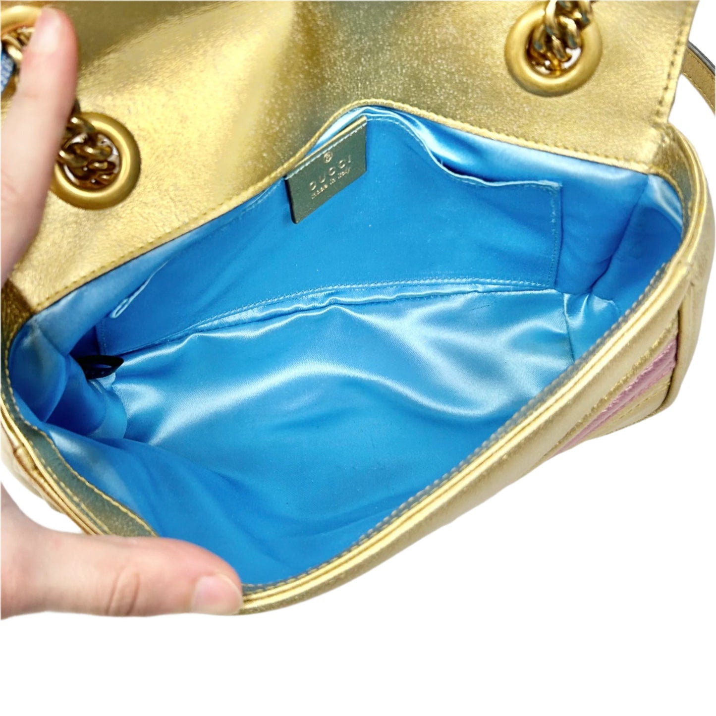 Crossbody Luxury Designer By Gucci, Size: Small