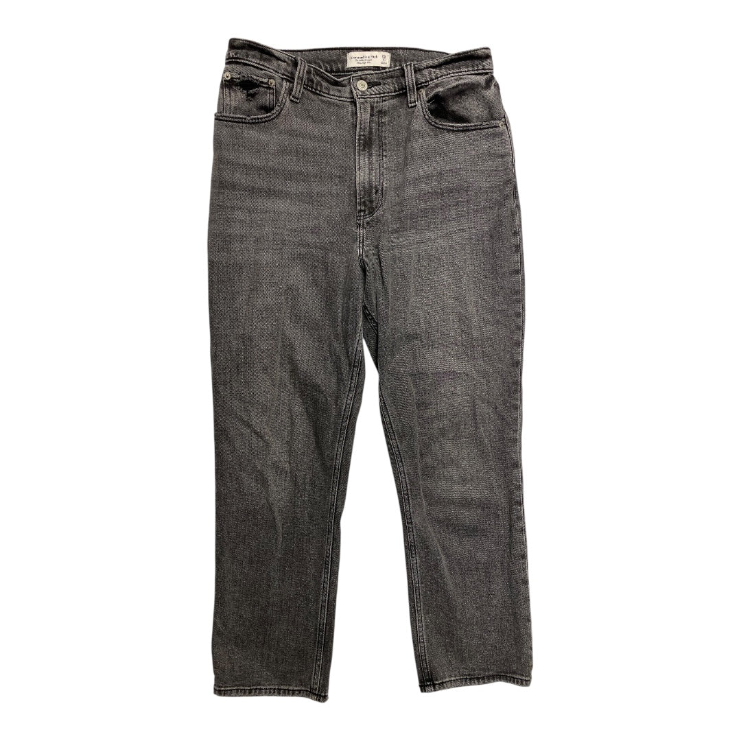 Jeans Straight By Abercrombie And Fitch In Grey, Size:6