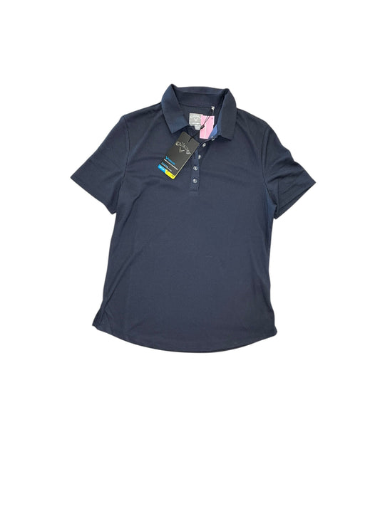 Athletic Top Ss By Callaway In Navy, Size:S