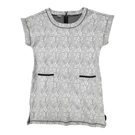 Dress Casual Midi By Talbots In Grey & White, Size:Xl