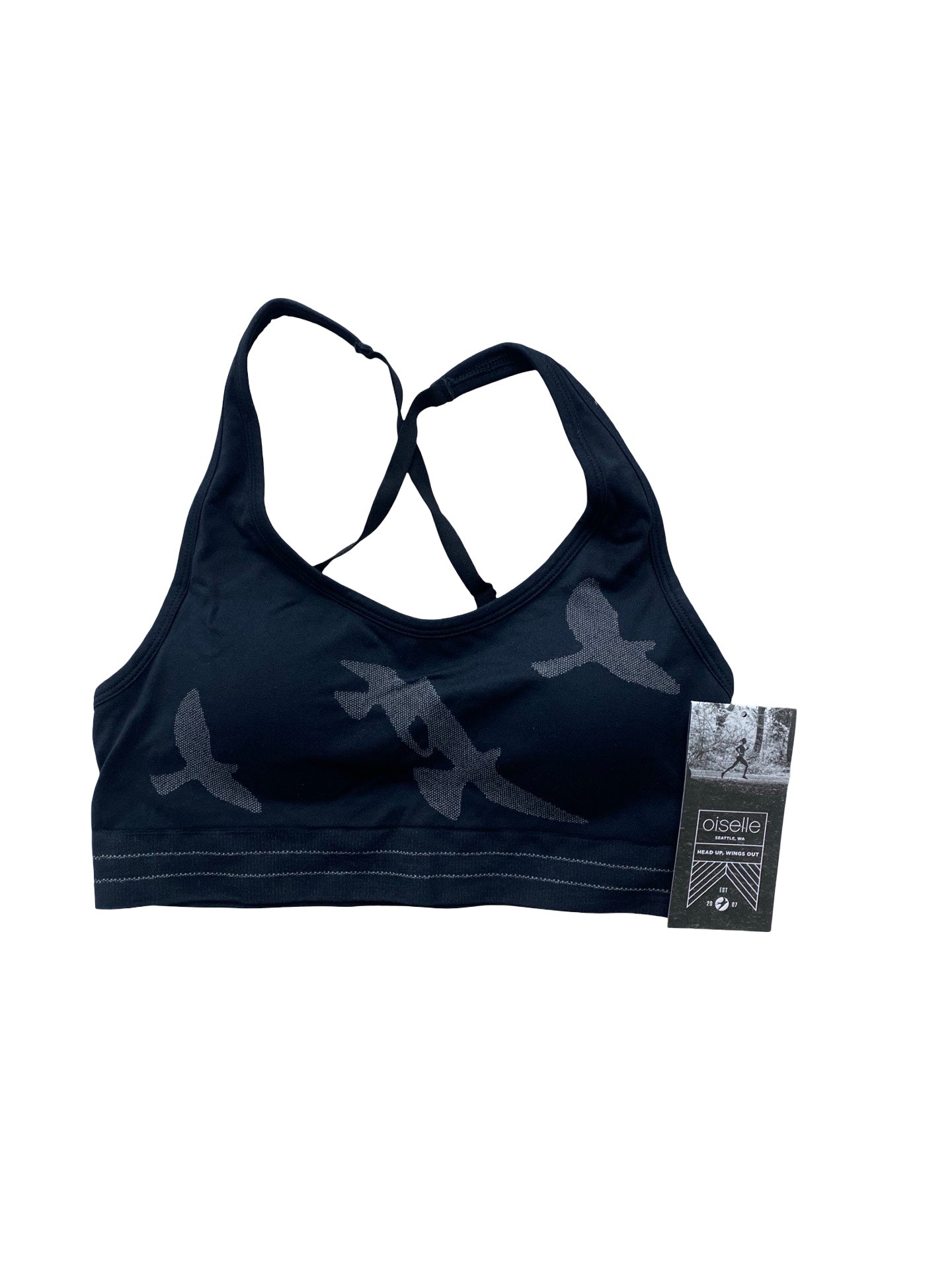 Athletic Bra By Cmc In Black & Grey, Size:S
