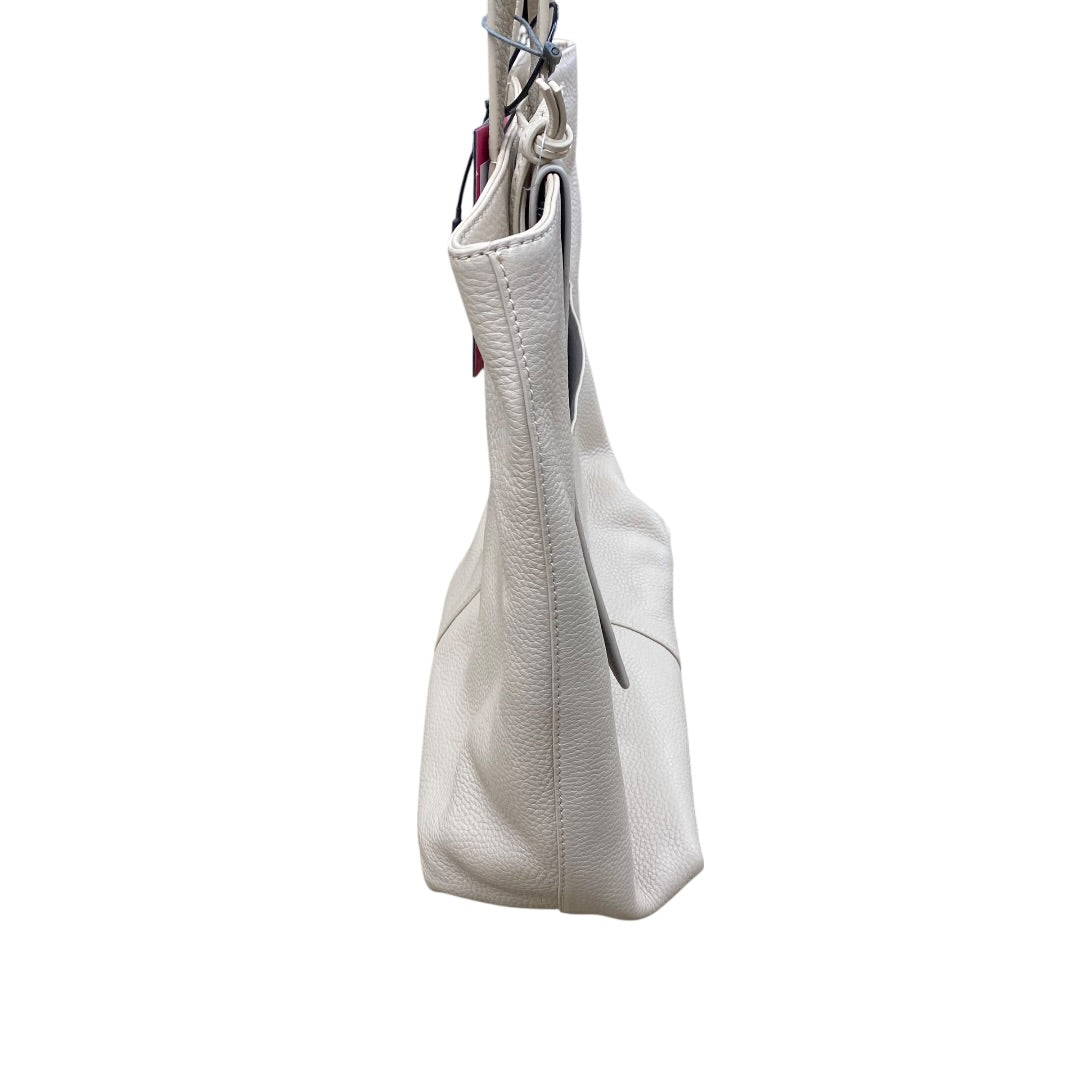Handbag Leather By Vince Camuto In Beige, Size:Medium