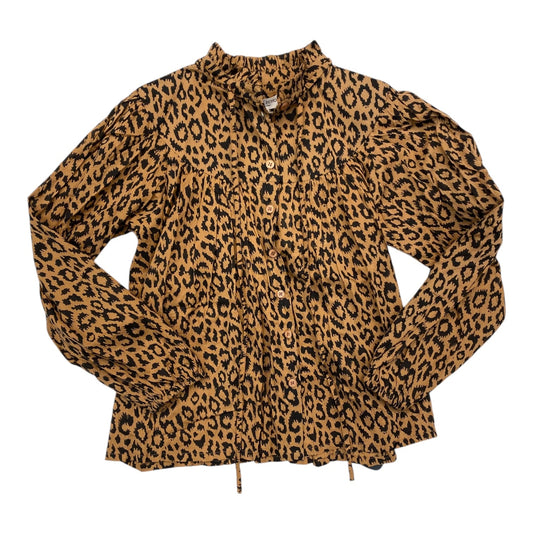 Top Ls By Cmb In Animal Print, Size:Xs