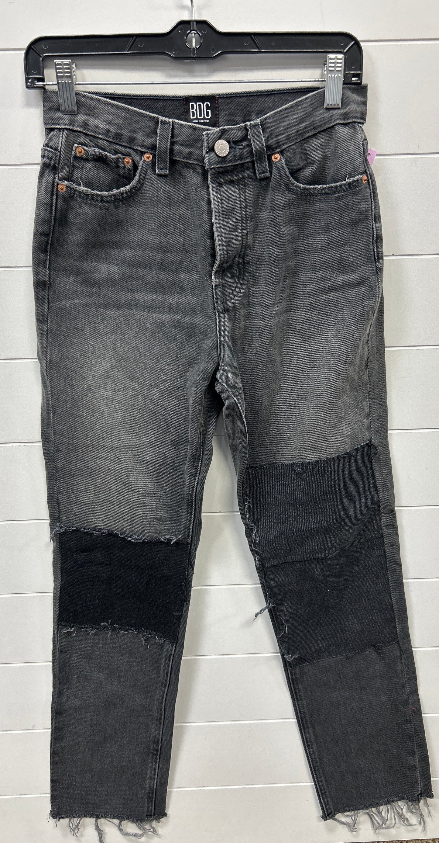 Jeans Straight By Urban Outfitters In Black Denim, Size:2