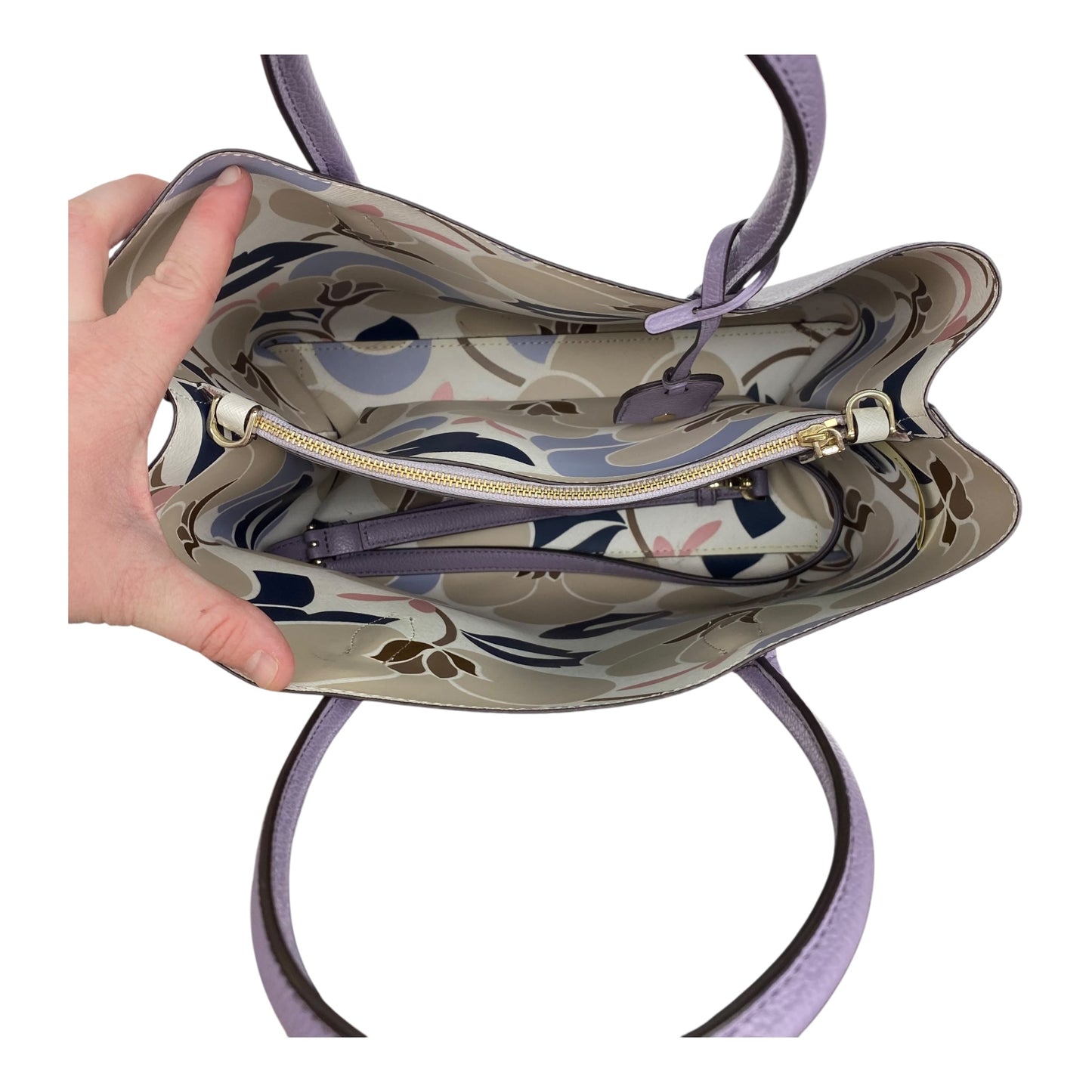 Handbag Designer By Kate Spade In Purple, Size:Large