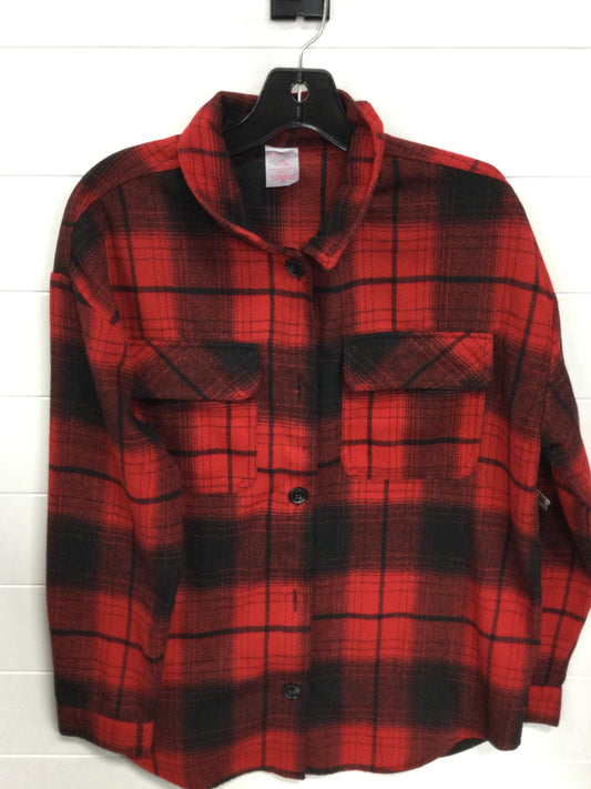 Top Ls By No Boundaries In Red, Size:L