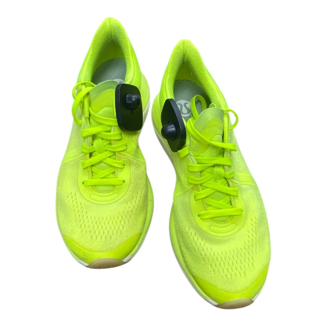 Shoes Athletic By Lululemon In Yellow, Size:8.5
