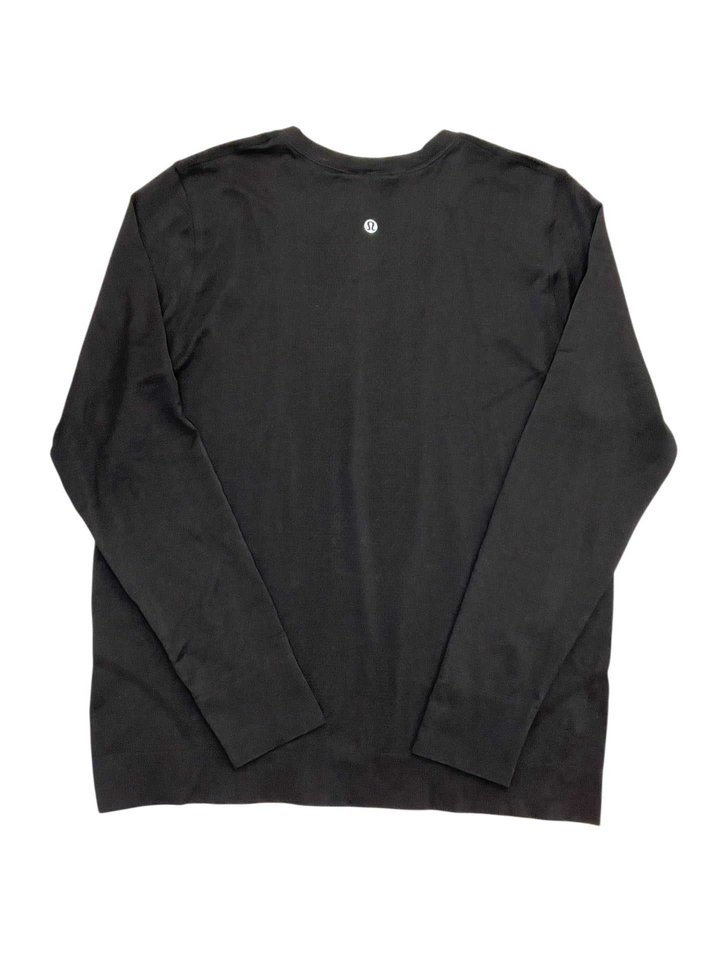 Athletic Top Ls Collar By Lululemon In Black, Size:L