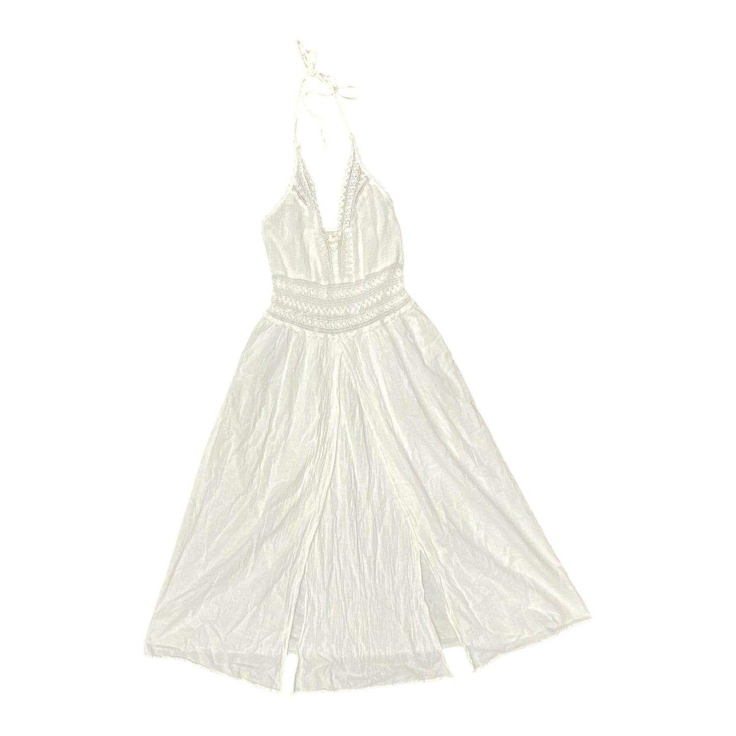 Dress Casual Midi By Clothes Mentor In White, Size:L