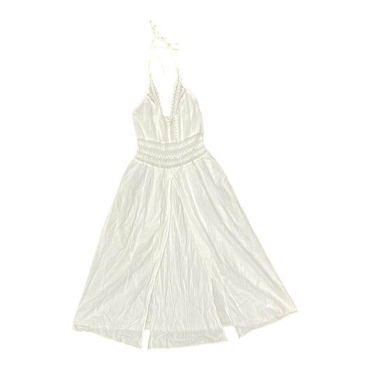 Dress Casual Midi By Clothes Mentor In White, Size:L