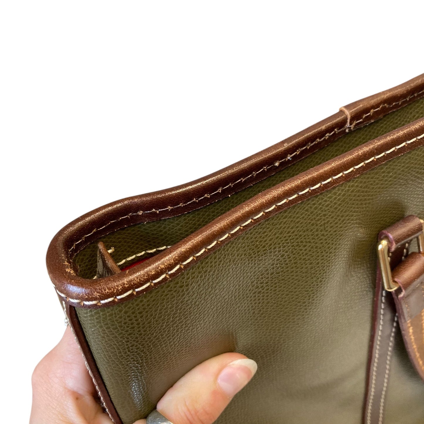 Handbag Designer By Dooney And Bourke In Green, Size:Large