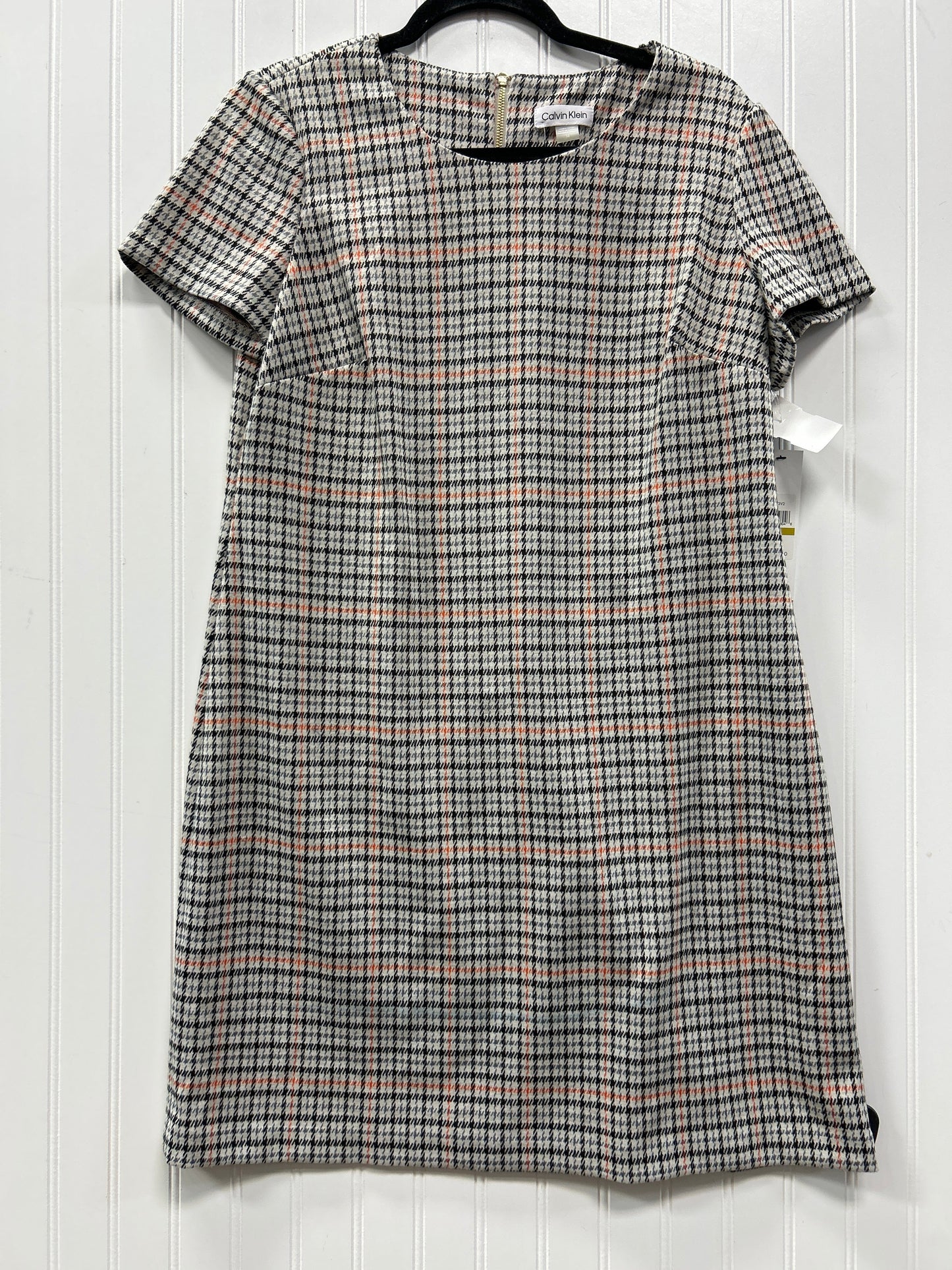 Dress Work By Calvin Klein In Cream, Size:14
