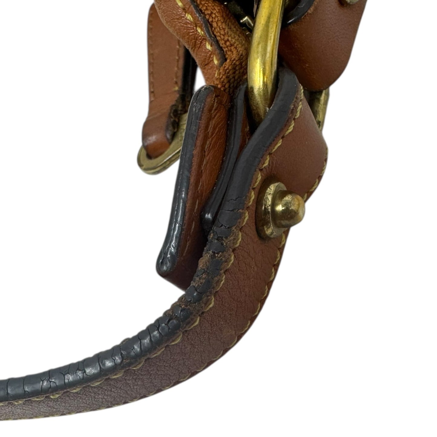 AS IS Vintage Pebbled Leather Shoulder Handbag Designer By Dooney And Bourke, Size: Medium