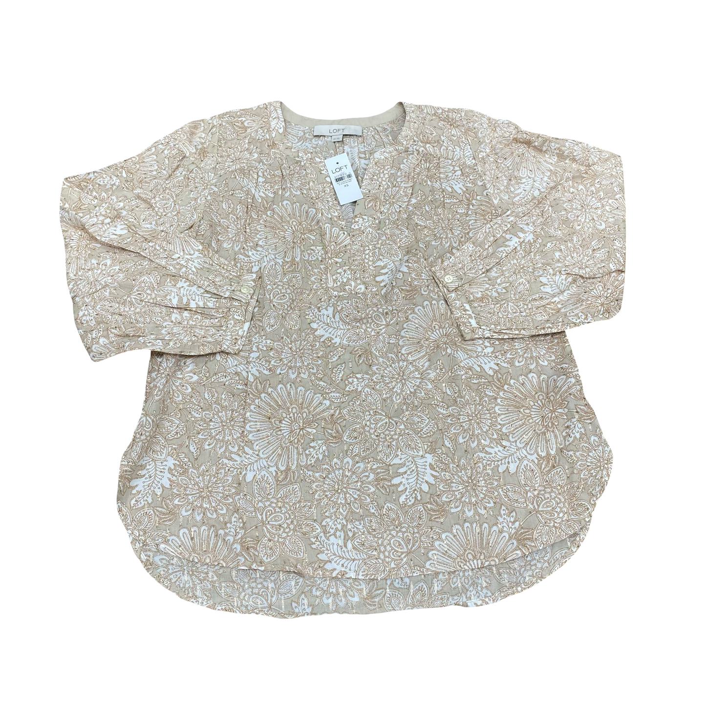 Top Ls By Loft In Beige, Size:Xs