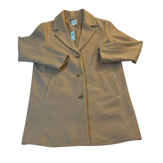 Coat Peacoat By Gap In Tan, Size:L