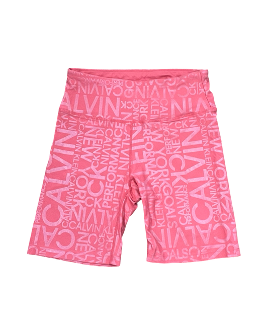 Athletic Shorts By Calvin Klein In Pink, Size:M