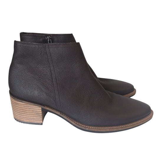 Boots Ankle Heels By Ecco In Brown, Size:11.5