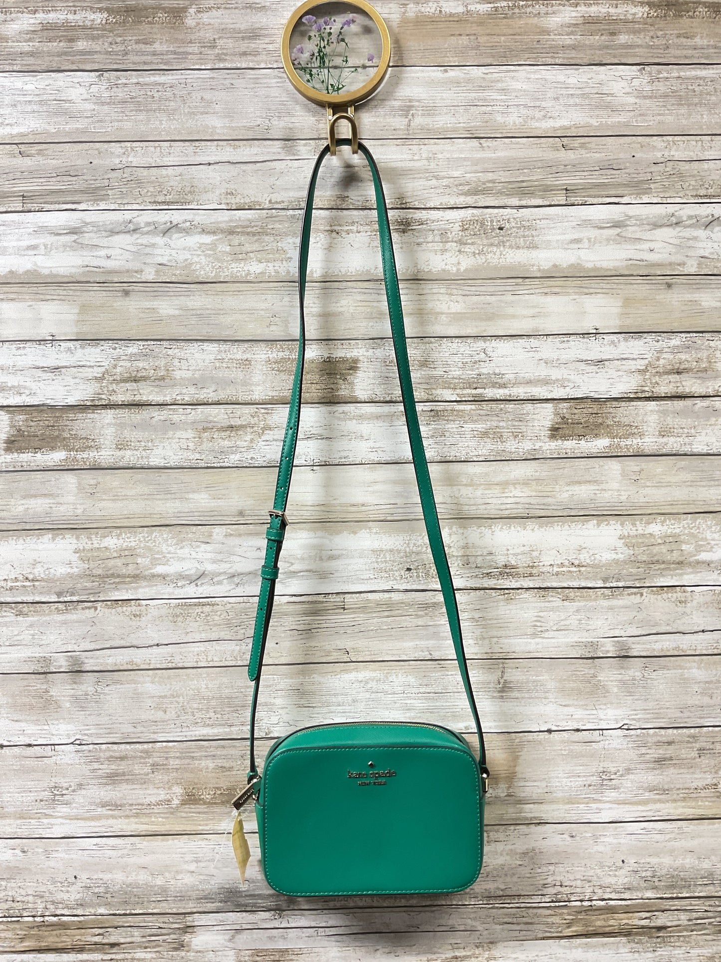 Crossbody Designer By Kate Spade In Green, Size:Small